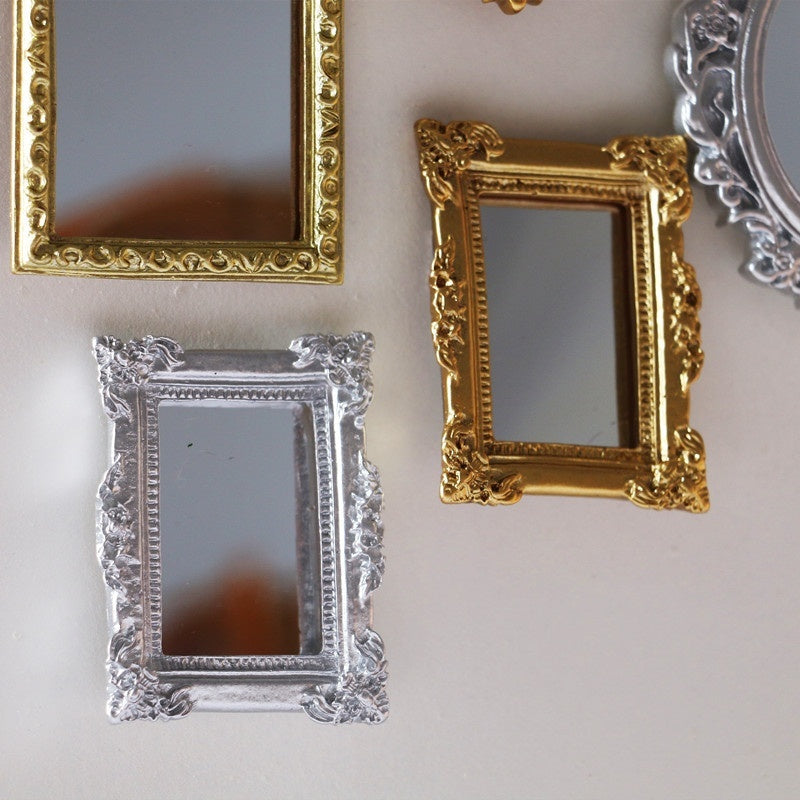 Victorian Mini Mirrors adhesive Decorations for Wall