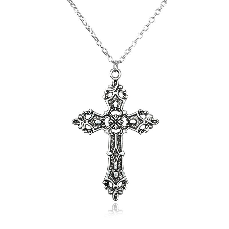 Vintage Baroque Cross Necklace