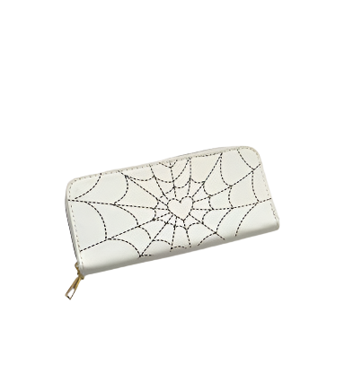 White Spider Web Wallet
