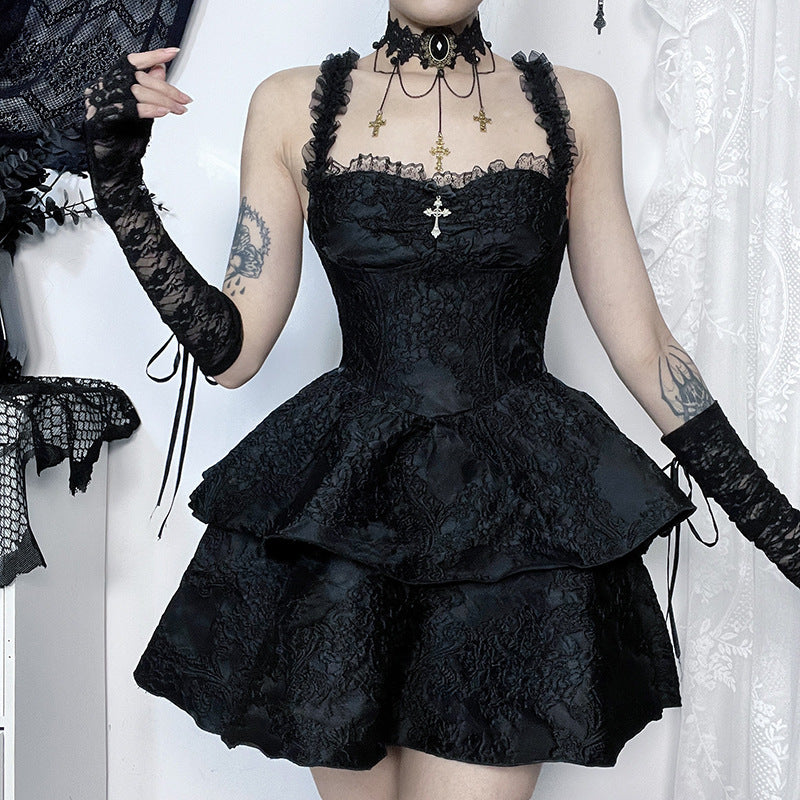 Witch Dress Short Black