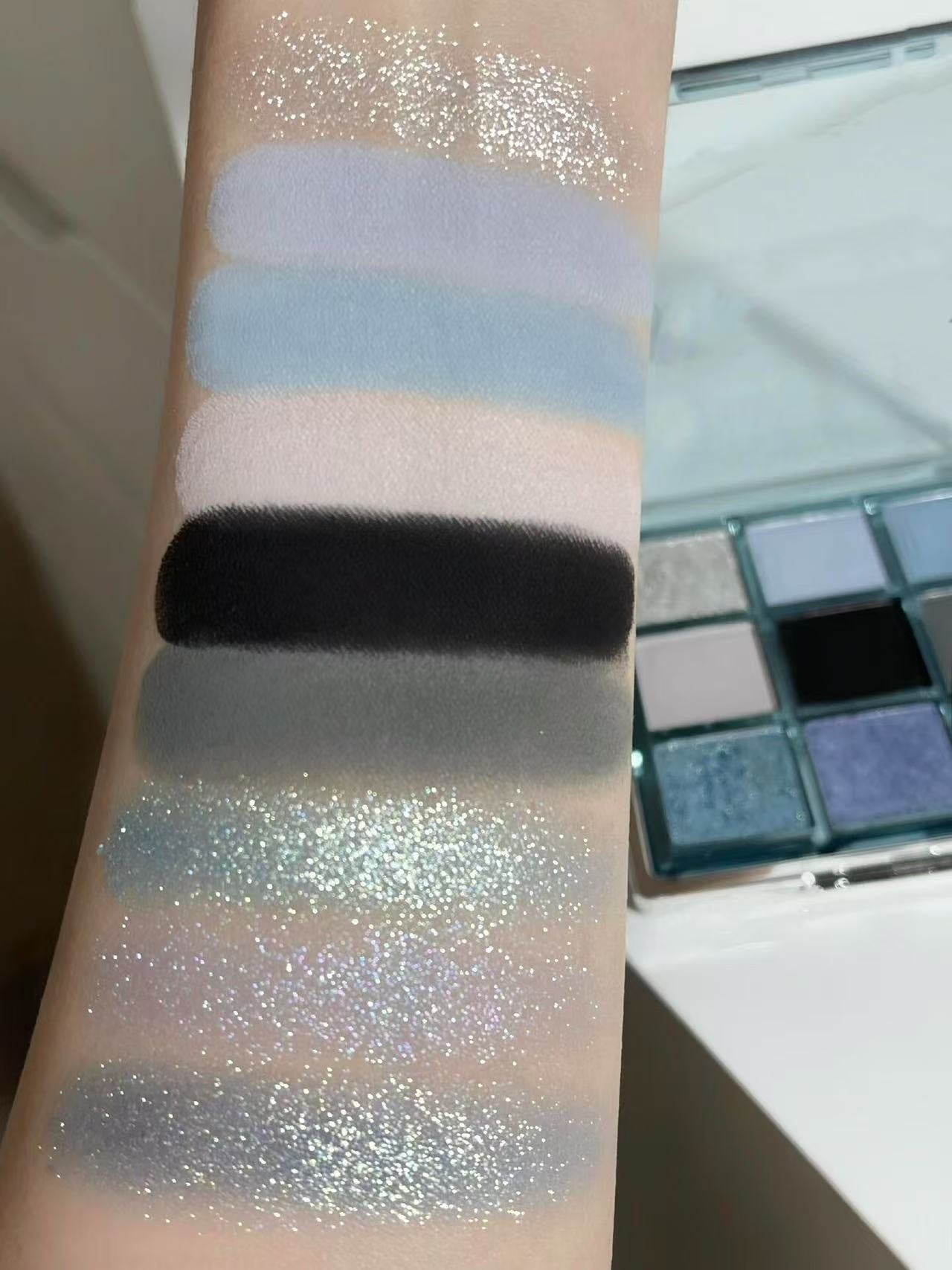 Gothic Eyeshadow Palette Blue Gray Black