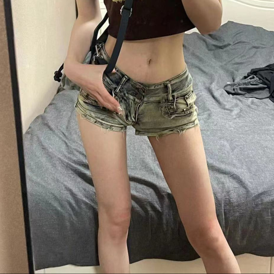 alternative Low Waist Alternative Denim Shorts