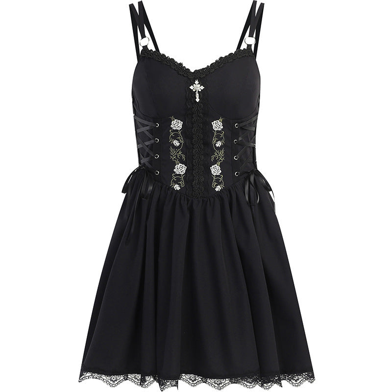 alternative Gothic Summer Dress with Corset