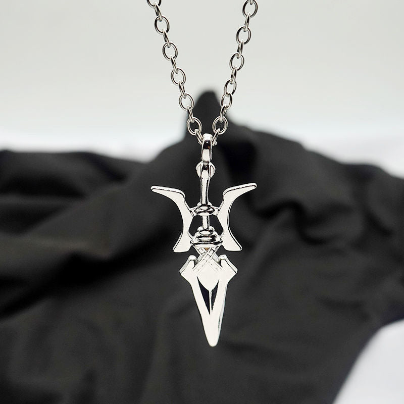 Anime armor knife Halberd Necklace