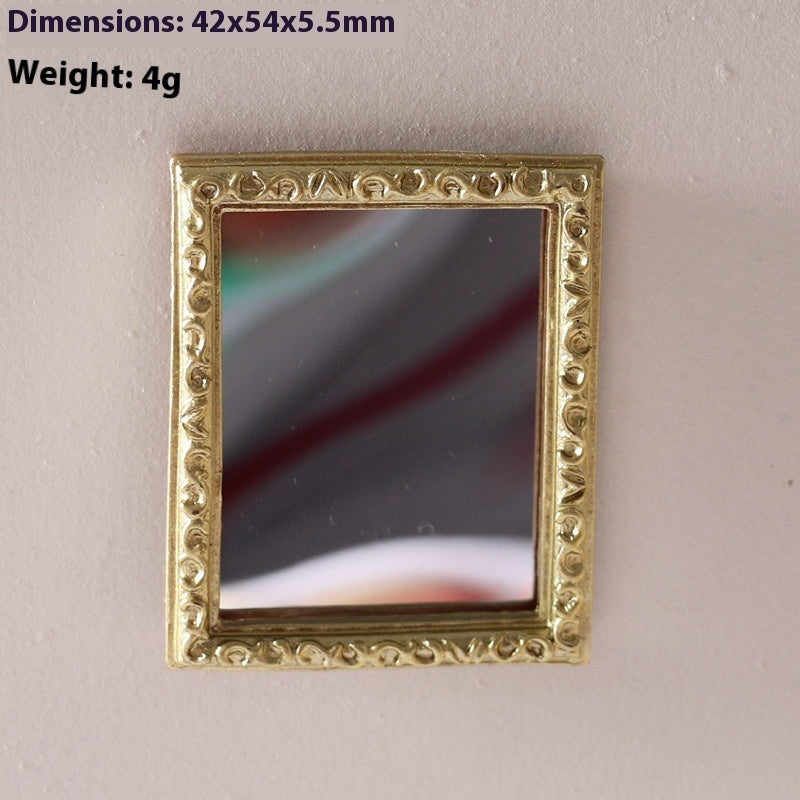 Victorian Mini Mirror Decorations for Wall antique