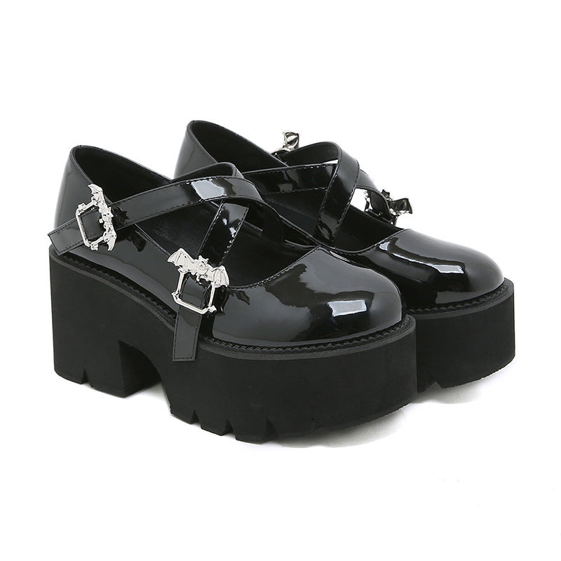 black Bat Platform Shoes