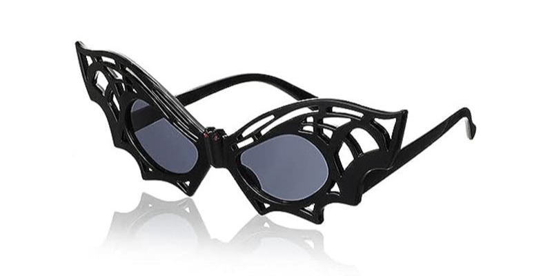 Large Bat shape Sunglasses Cat Eye Gothic Womens spider web