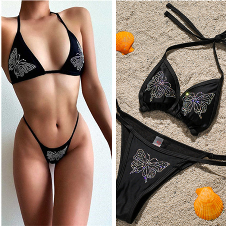black Butterfly Alternative Bikini Set