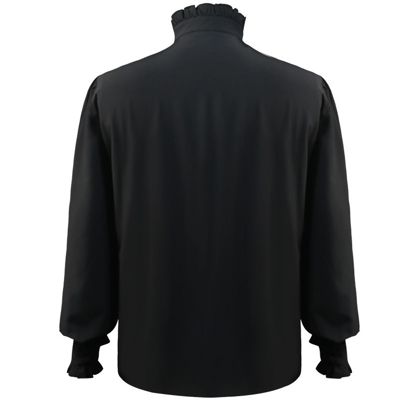 black Classic Gothic Shirt for Men