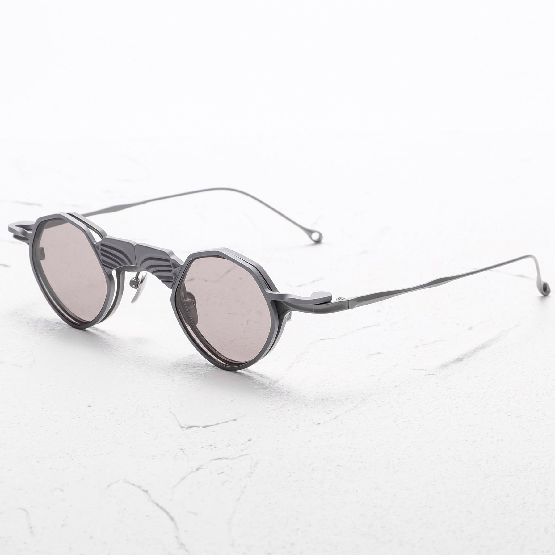black Goth Mini Round Sunglasses Black