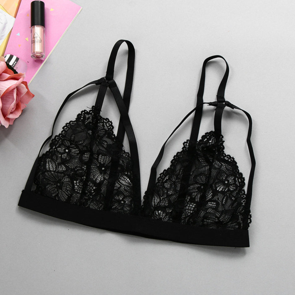 black Sexy Goth Bondage Bralette