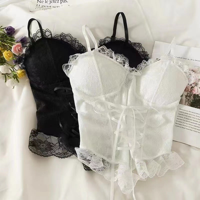 Sexy Gothic Lingerie Bra Top black