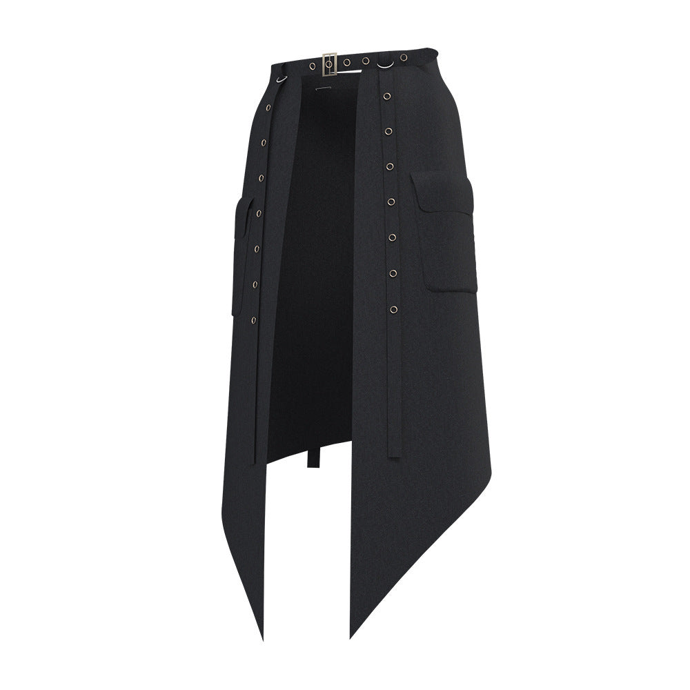 Asymmetric Shorts with Skirt