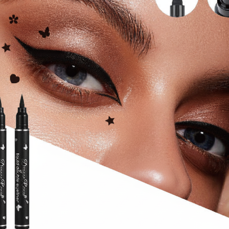Star Stamp Eyeliner Pen Double Headed Waterproof
