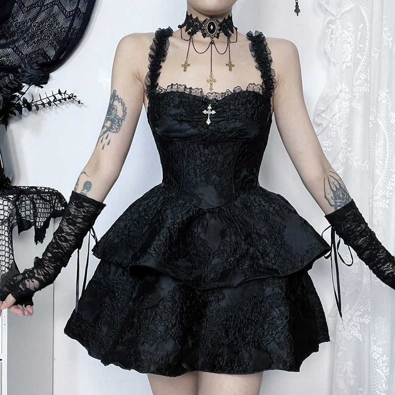 Witch Dress Short Black