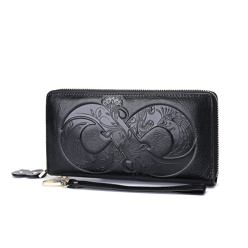 black Goth Vegan Leather Wallet 