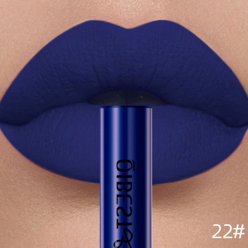 blue Matte Liquid Lipstick Gothic