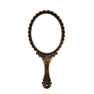 gold Gothic Handheld Mirror Portable Vintage - Goth Compact Mirror