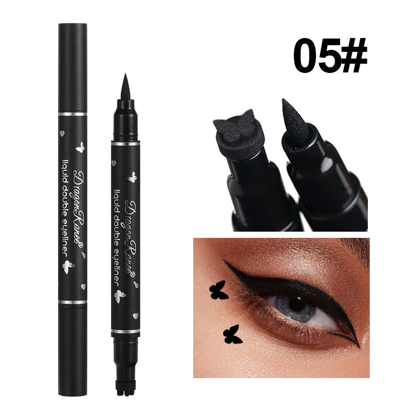 butterfly Stamp Eyeliner Pen Double Headed Waterproof