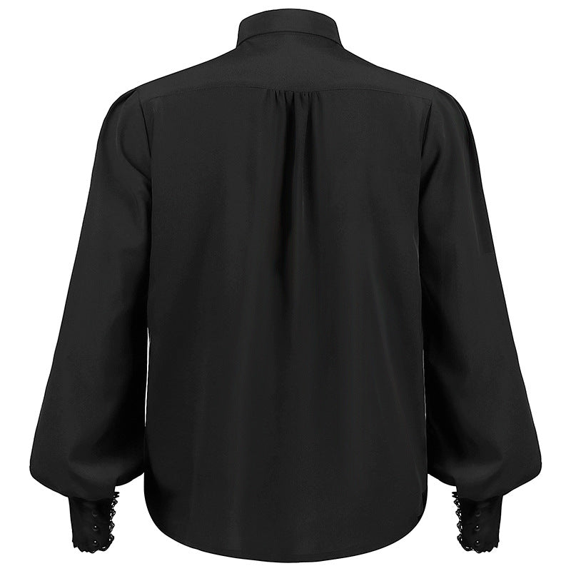 button up Victorian Ruffle Shirt for Men