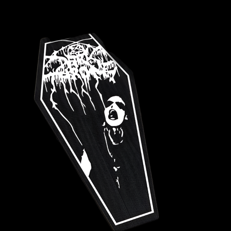 coffin Black Scream man Rug