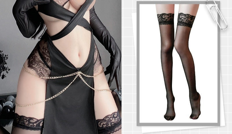 cosplay  Gothic Egyptian Lingerie Dress Set with Stockings