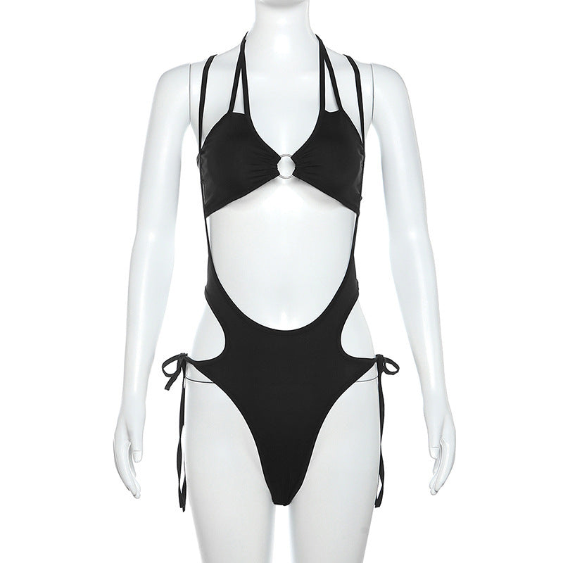 cutout Gothic Swimwear Piece for Women