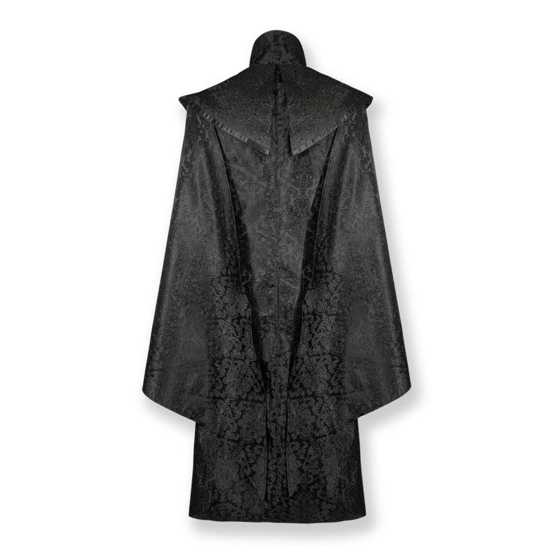 wide sleeves Victorian Goth Coat for Women/Men gray