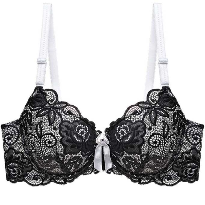 floral Gothic Bra Lace Roses