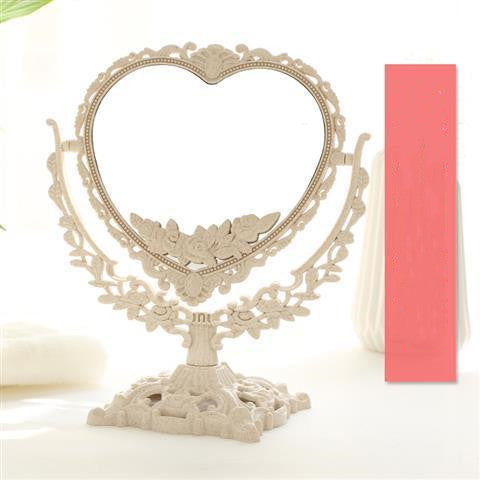 floral Victorian Heart Makeup Mirror