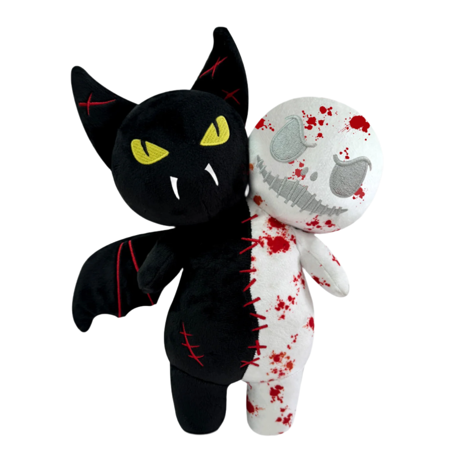 double head Luminous Scary Bat Spooky Plush Toy