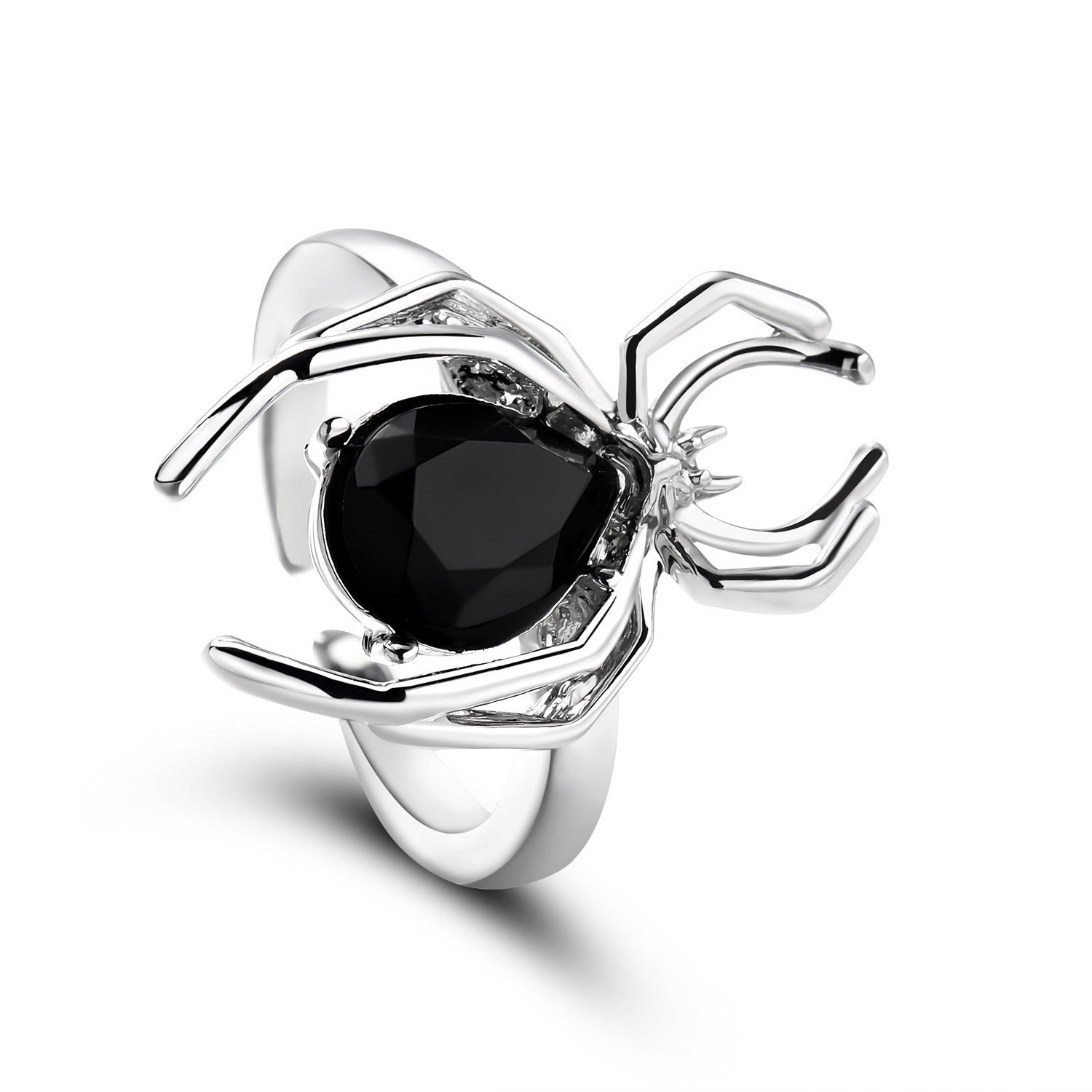 gothic Black Spider Ring