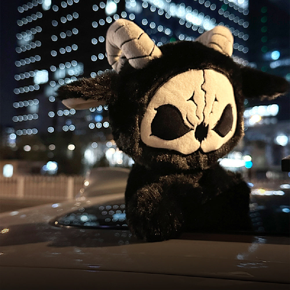 grim reaper Gothic Demon Goat Death Plushie with horns
