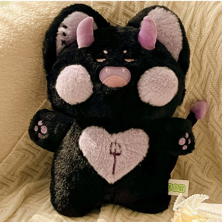 demonic cat cute Gothic Cat Plushie