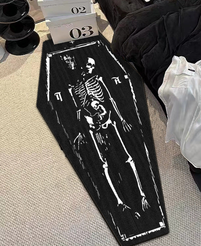 horror Skeleton Coffin Mat