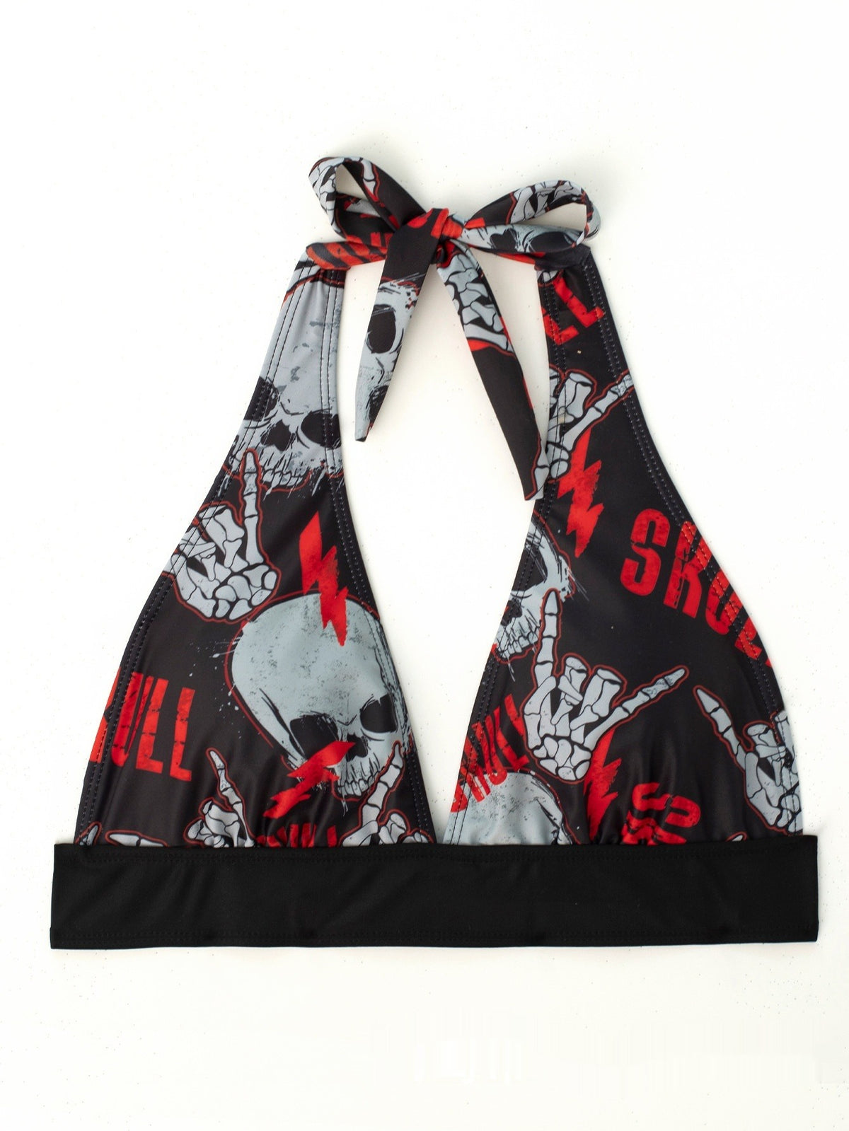 Skull Print Bikini Set Padded Style