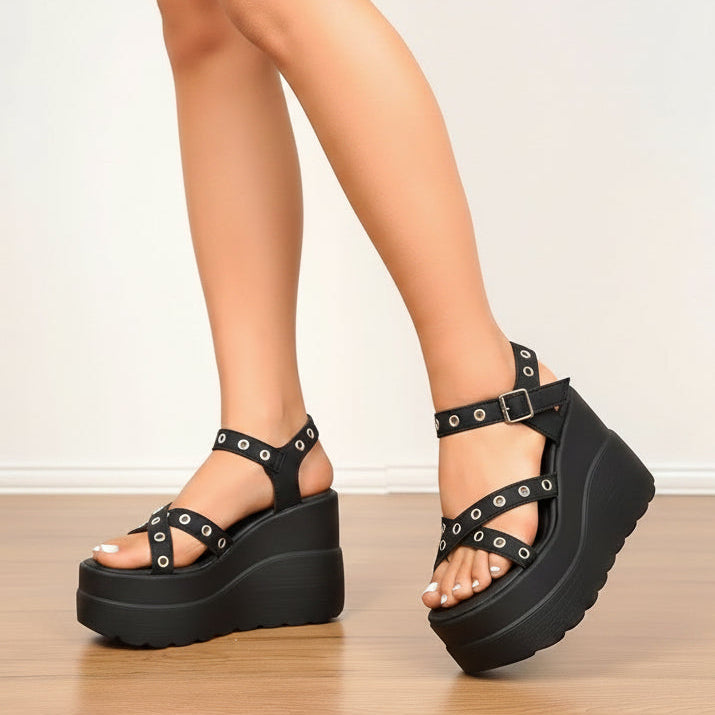 Goth Platform Sandals Womens