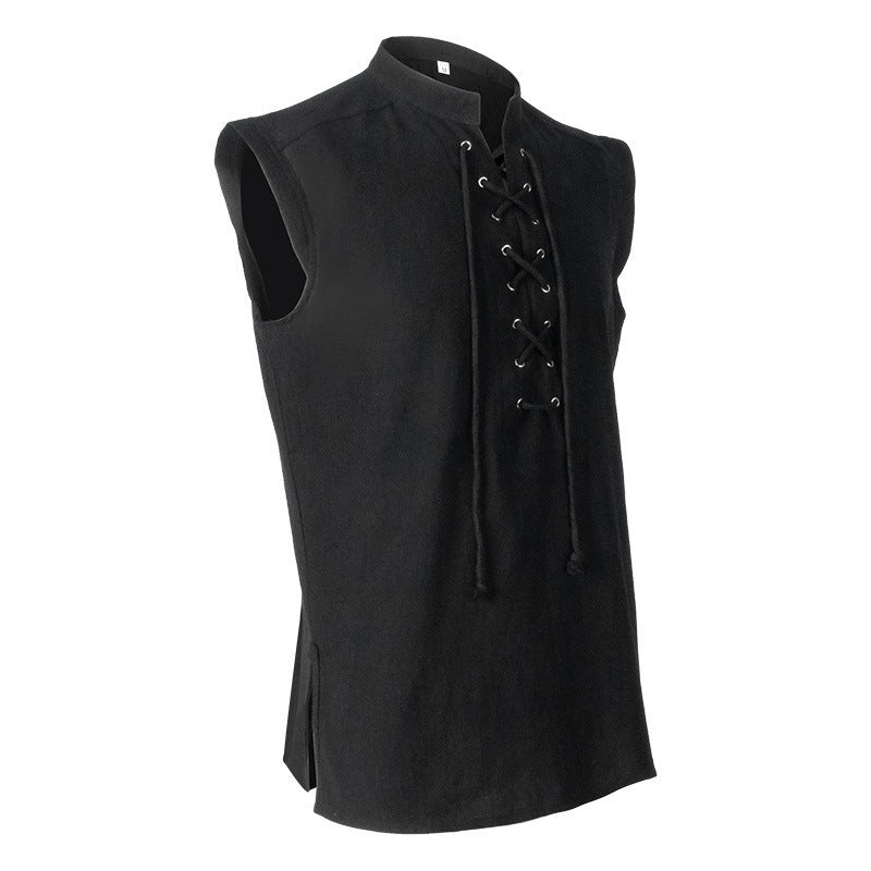 Black Short Sleeve Shirt for Men