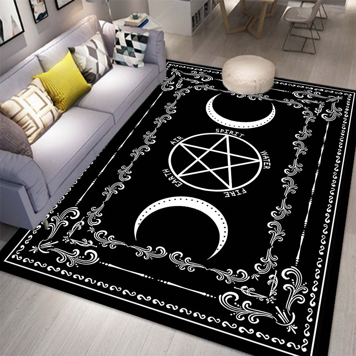 occult Witchy Pentagram Carpet