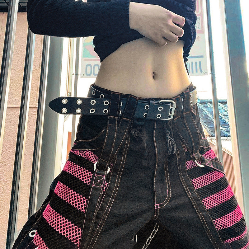 oversized Steampunk Jeans Womens