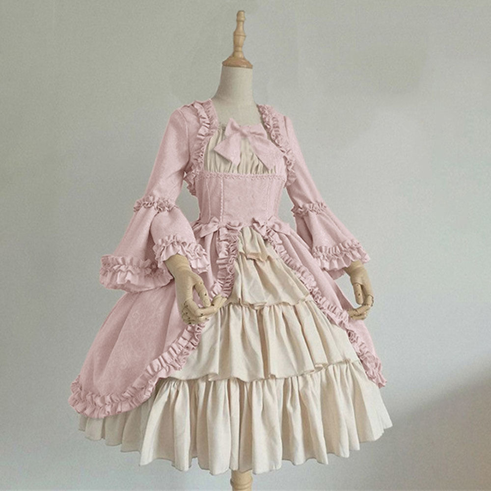 pink Victorian Prom Dress