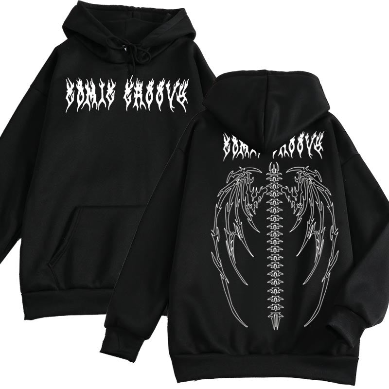 Skeleton Wings Hooded sweater