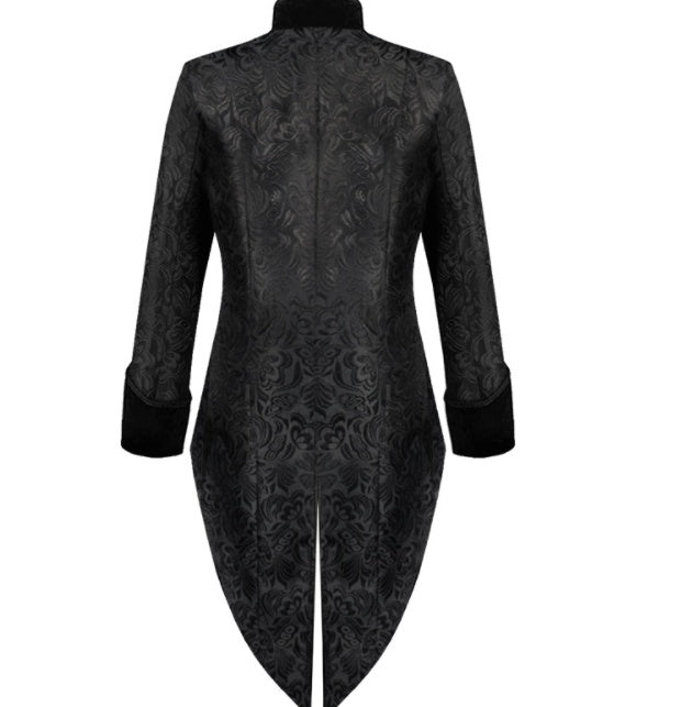 Gothic Tuxedo Coat - Medieval Punk Velvet