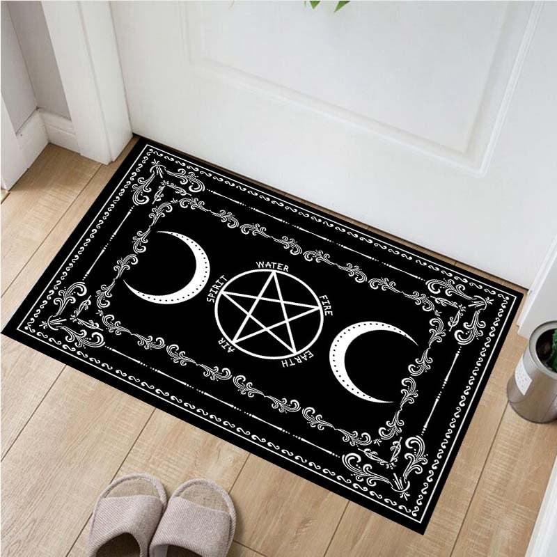 rectangle Witchy Pentagram Carpet