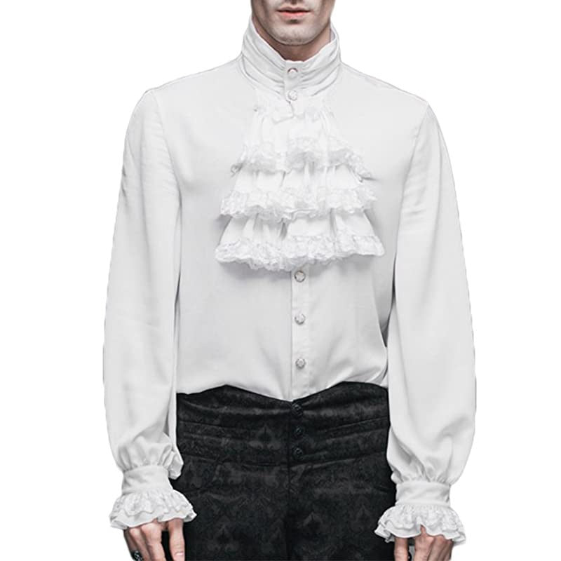 white Vampire Shirt for Men