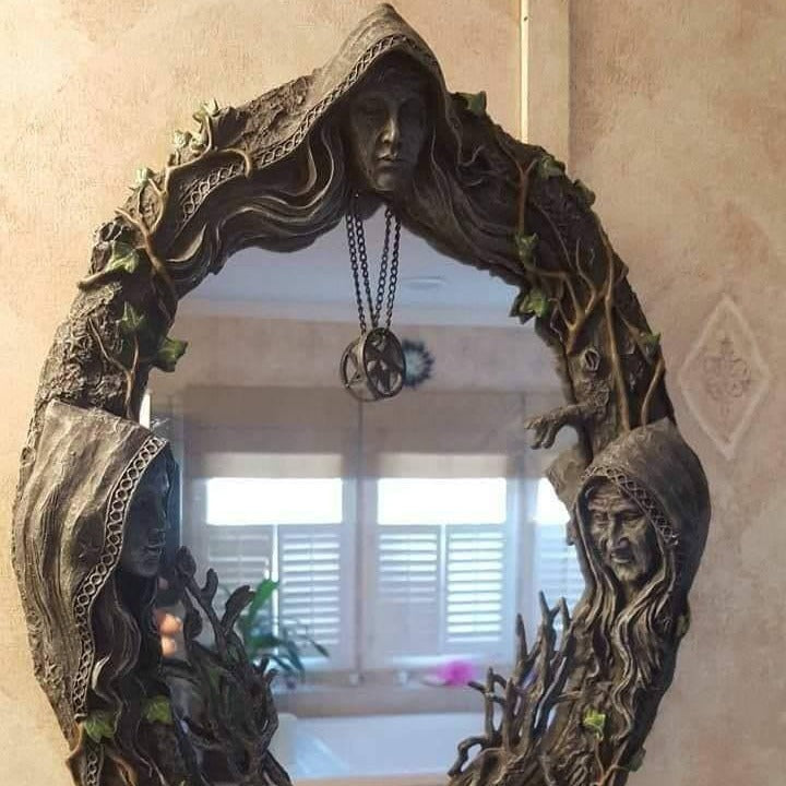 Occult Magic Pentagram Witchcore Mirror