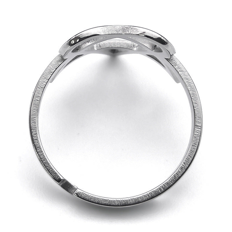 Heart Pentagram Ring Steel Heartagram Ring for women